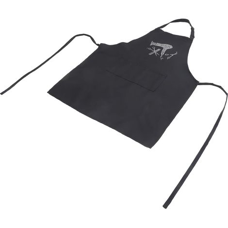 Tablier de Coiffure Sangle de Cou Réglable Réutilisable en Polyester Couleur Noir pour Salon de Coiffure, Hommes et Femmes (1/5)