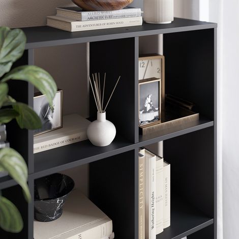Raumteiler Nove, Schwarz, 104 x 108 cm, Vicco