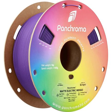 Polymaker CA04018 Panchroma™ Matte Filament PLA mat, faible teneur en plastique 1.75 mm 1000 g Electric Indigo 1 pc(s) (1/3)