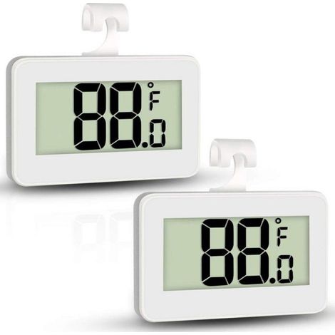 Thermometre Numerique - LCD - Magnetique - Alerte Gel - Pour Refrigerateur Et Interieur - 2 Unites (1/5)