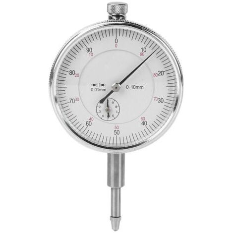 BUNTHAUS Gauge de cadran, outil de mesure, 0 à 10 mm en aluminium Indicateur en alliage pour la maison