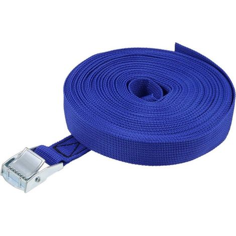 Spanngurt mit Nockenschnalle 12m x 25mm, 250kg, Blau