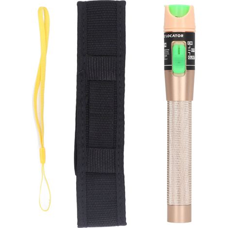 Stylo Localisateur de Fautes Fibre Optique VFL Rouge, Poignée Antidérapante Alliage Aluminium, Connecteur 2.5mm Étanche Poussière, Puissance 20mW (1/5)