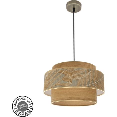 Colgante Samoa 1xe27 Cuero/camel Regx40d