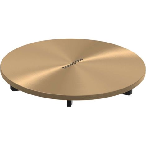 Hansgrohe RainDrain Staro - Cache-bonde pour évacuation de douche, bronze brossé 60058140 (1/3)