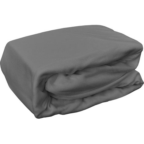 Micro Fleece Spannbetttuch 150x200cm-M702630-Anthrazit-var (1/2)
