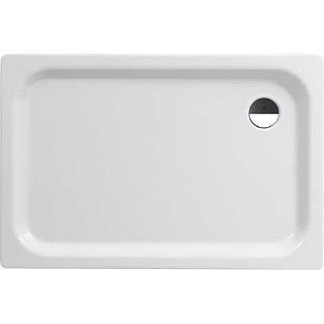 Receveur Eram rectangulaire 1200x65x800 mm acier émaillé, blanc (1/2)
