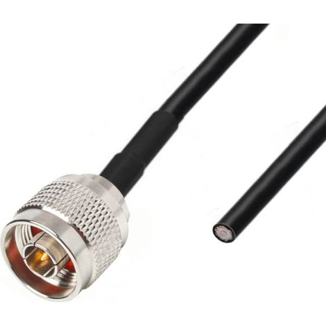 Cavo antenna con connettore N su un lato LMR240, 1 m