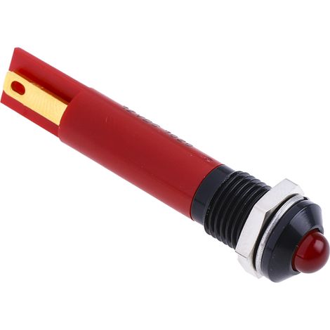 Voyant LED lumineux Rouge RS PRO, dia. 8mm, 12V c.c. ( Prix pour 1 )