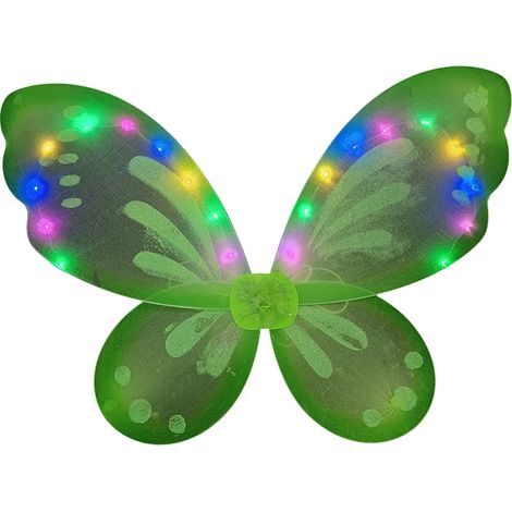 Ailes LED décoratives, ailes d'ange clignotantes, ailes de papillon lumineuses pour Halloween et anniversaires (1/5)