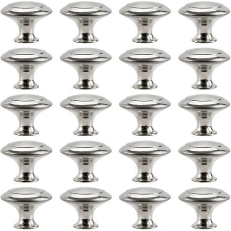 Bouton de Meuble Cuisine Poignées Cabinet Acier Inox Portes Coupe Décoration Porte Cabinet Placard Tiroir Armoire(20PCS) (1/3)