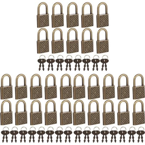 en alliage de zinc série 3 petit cadenas de voyage cadenas