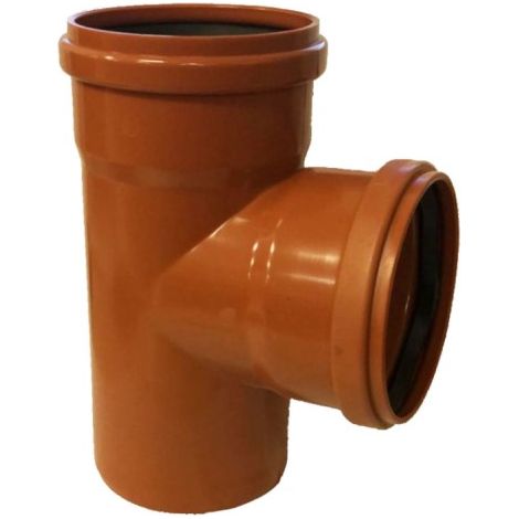 BRAGA RIDOTTA 87 ° AD INNESTO IN PVC CON GUARNIZIONE RAL 8023 - EE ¸100/ EE ¸40 RAL 8023
