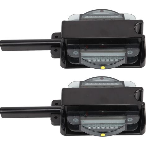 1 paire de feux de position lumineux DC12V IP67 étanches, 14 LED, lumière vive pour camping-car, remorque, quad, camion, bateau, bus, caravane, couleur fumée (1/5)