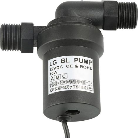 Pompe à eau solaire sans balais 12V 10W haute température pour circulation (1/5)