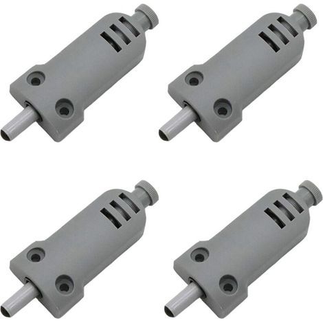 Lot de 4 amortisseurs de porte de meuble en plastique Touch Latch fermeture buffer pour portes d'armoire Case Drawer Charnière Push to Open System, anticollision, amortissement des chocs (1/5)