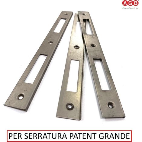 INCONTRO PER SERRATURA AGB PATENT GRANDE A "L" BORDI QUADRI IN FERRO