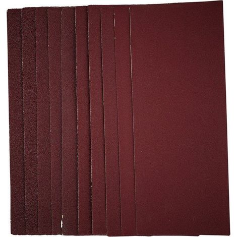 Draper 55753 Assorted Grit 1/3 Sanding Sheets, 93 x 230mm, Pack of 10 (1/2)
