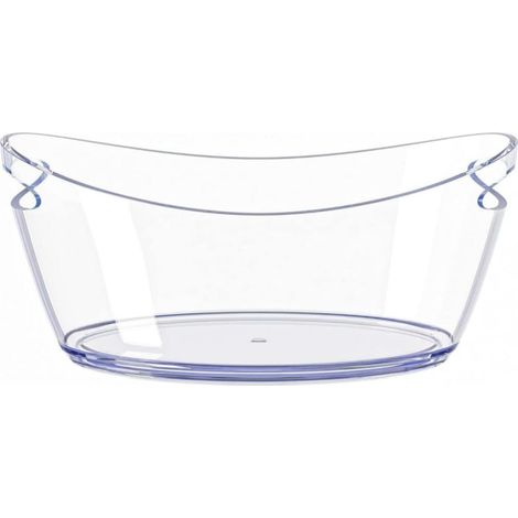 Grand seau à glace en acrylique transparent de qualité alimentaire pour fête, bar, champagne, bière, vin pétillant, cocktails, transparent