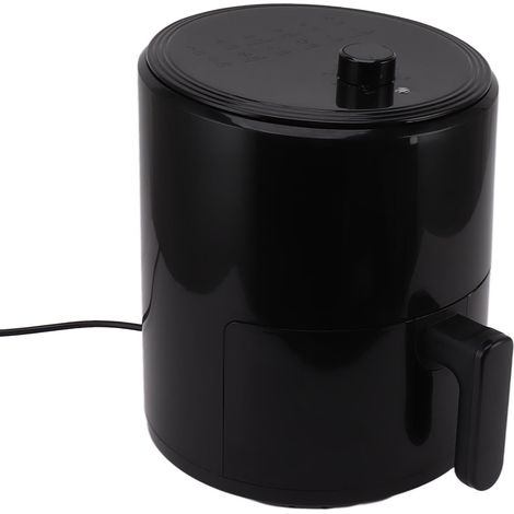 Friteuse intelligente noire 6 L, grande capacité, puissante (1400 W), circulation d'air à 360°, contrôle précis de la température, prise UE 220 V (1/5)