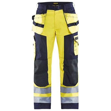Pantalon de travail multinormes artisan 1579 - Jaune fluo/Marine 3XL - FR(56) - SE(C62) - Standards (1/2)