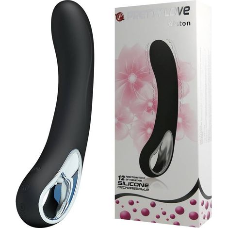 Einfacher Silikonvibrator – Pretty Love Alston – Schwarz (1/5)