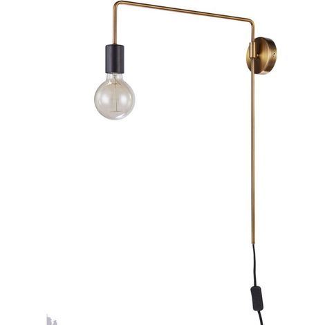 Suspension Italux Moniq LED E27 moderne noir laiton (1/2)