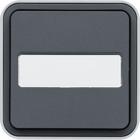 Hager WNC025 cubyko Label holder pushbutton 1F surface-mounted grey IP55