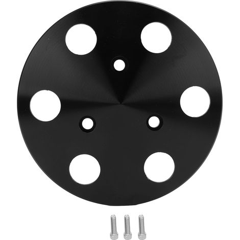 Ortviai Couvre-Poulie d'Embrayage pour Compresseur Climatisation Sanden 508 – Aluminium Noir, Haute Résistance