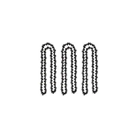 Set mit 3 Kettensägenketten (50 cm, 1,5 mm, 0,325 Zoll) mit 76 Treibgliedern – kompatibel mit Timberpro 62CC, Hyundai und anderen – Crezuo