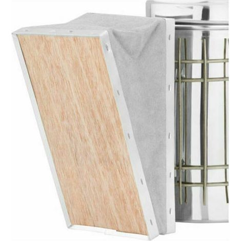Bienenräucherofen aus Edelstahl mit Blasebalg – Großes Modell – Braun – Ideal für die Imkerei (1/2)