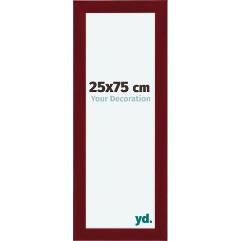 yd. - Cadre photo 25x75 - Vin Rouge Patine - MDF - Como (1/5)