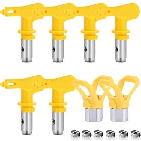 6 Pieces Airless Nozzle, Airless Spray Nozzle for High Pressure Paint Spray Gun (Type 209,315,415,517,523,619) (1/5)
