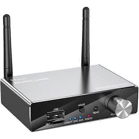 Convertisseur numérique-analogique 6 en 1, Bluetooth 5.3, récepteur-émetteur, optique, coaxial, AUX, RCA, USB, carte TF, adaptateur audio sans fil (1/5)