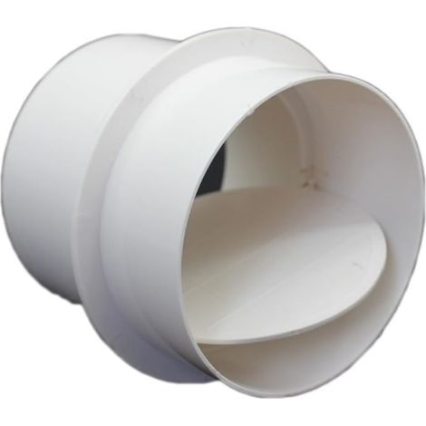 1 Clapet Anti-retour PVC, Vanne Unidirectionnelle Flux Air, Plastique Durable, Pour Ventilation Cuisine Salle De Bain (1/4)