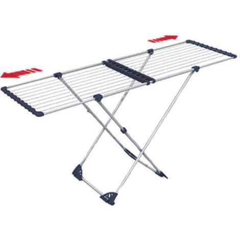 Stendibiancheria stendissimo estensibile in acciaio verniciato mt.20 - cm.108/187x57x94h. estensibile