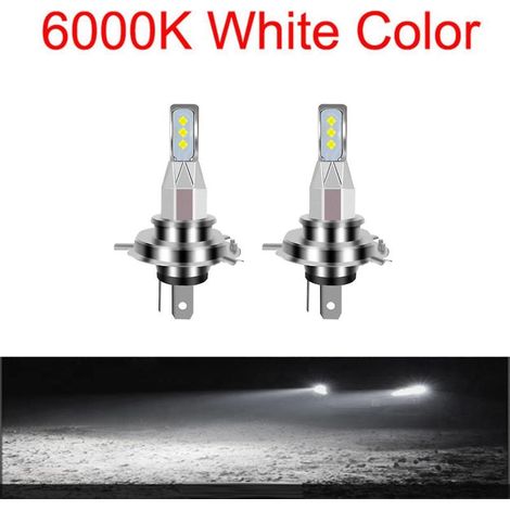 Ampoule LED H1 pour phare de moto – Lot de 2, 20000LM, lumière blanche 6000K, 6500K, haute puissance IP68 étanche