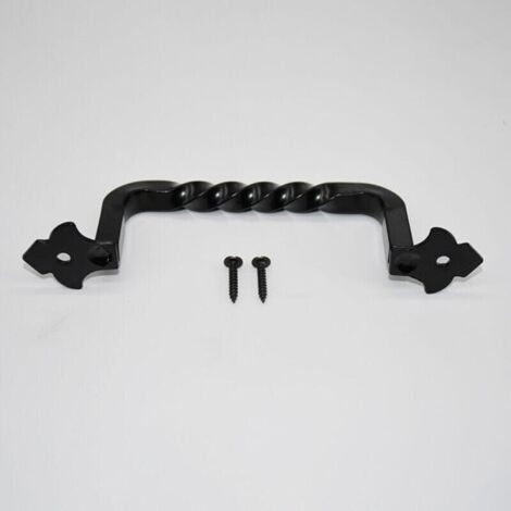 Poignée de Porte de Grange 148mm, Poignée Vintage en Fer pour Porte de Jardin ou Armoire (1/5)