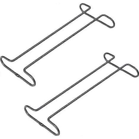 Lot de 2 porte-verres à vin, support suspendu pour verres à pied, porte-verres à vin en métal, convient pour la maison, le bar, la cuisine, le restaurant (noir) (1/5)