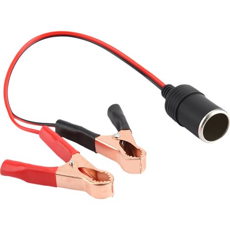 À la batterie, adaptateur de prise allume-cigare largement utilisé, Clip femelle, utilisation facile pour accessoires de voiture homme (1/4)