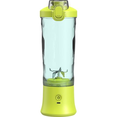 Tragbarer Mixer, 600 ml Smoothie-Mixer mit 6 Klingen, 4000 mAh Frischsaftmixer macht 20 Tassen Saft für unterwegs, Küche, Büro, Outdoor