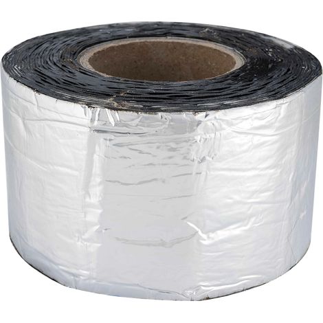 Cinta de sellado de aluminio y betún 10mx9,5cm
