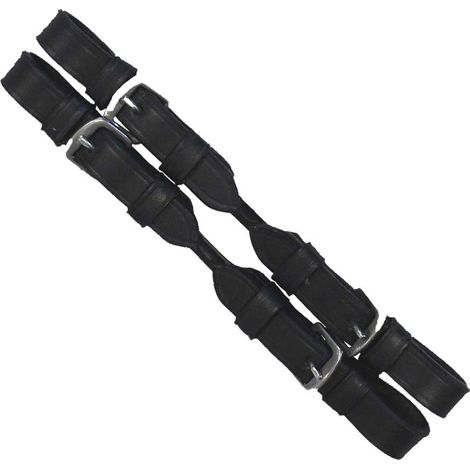 marrone - Ponte per pelham in cuoio modello corto 16 cm