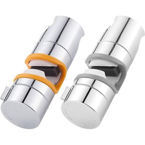 Verstellbare, verchromte Universal-Duschhalterung für 20–25 mm Duschköpfe – 2er-Pack (1/5)