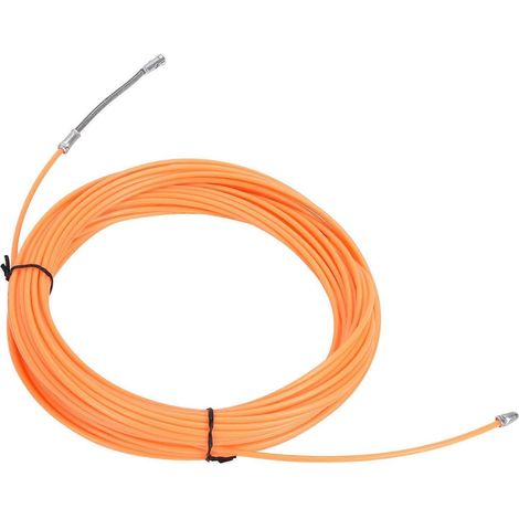 Kabeleinzieher, Kabelzieher, Einfädelwerkzeug, Wanddurchführungskabel-Befestigungszieher, Orange, 30 m / 98,4 ft