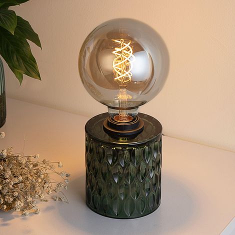 480.23 48023 Crystal Magic Max. 20W luminaire à Poser E27 Lampe de Chevet Vert 230 V Verre sans Ampoule (1/5)