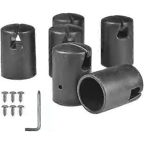 1 jeu de protections pour tubes de trampoline, pièces de rechange pour trampoline, embouts de barres de trampoline