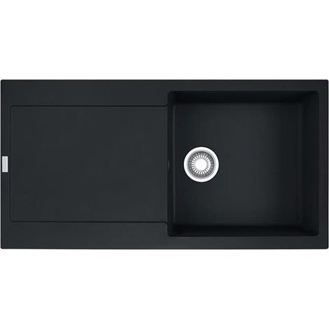 Franke Einbauspüle Maris MRG 611-97 Fragranit+ Black Matt, Excenterbedienung (Druckknopf) (1/3)