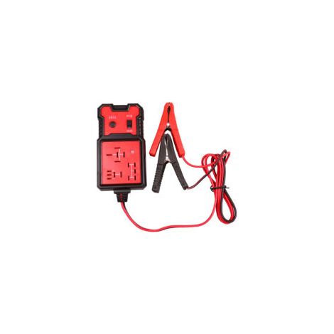 12V Kfz-Elektronikrelais-Tester, Batterieprüfer mit Klemmen, Kfz-Relais-Diagnosegerät - Crezuo