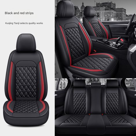 Ensemble complet de housses de sièges auto, housses de sièges en cuir, protections de sièges auto imperméables et antidérapantes, housses universelles pour la plupart des voitures et SUV, coloris : no